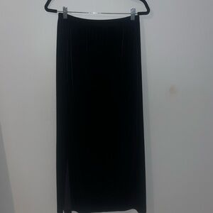 Vintage Velvet Maxi Skirt w/ Slit
